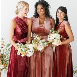 Revelry Micah Black Velvet Dress - size small